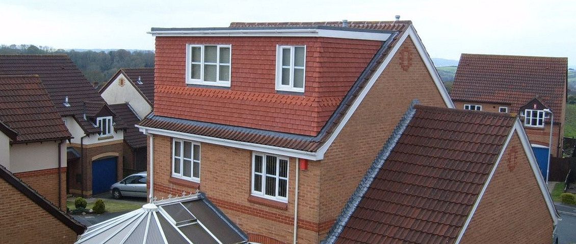 Flat roof dormer example